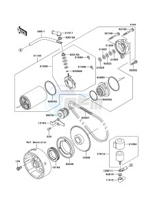 KLF300 KLF300-B18 EU GB drawing Starter Motor