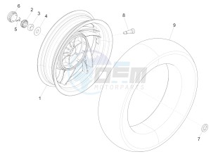 FLY 150 4T 3V IE (NAFTA) drawing Rear wheel