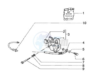 Runner 180 FXR 2t drawing Front brake caliper