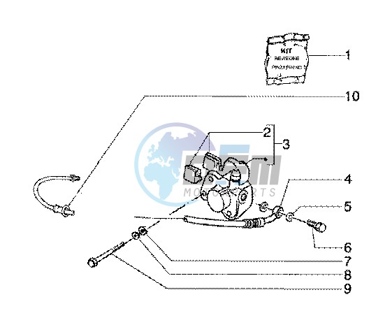 Front brake caliper