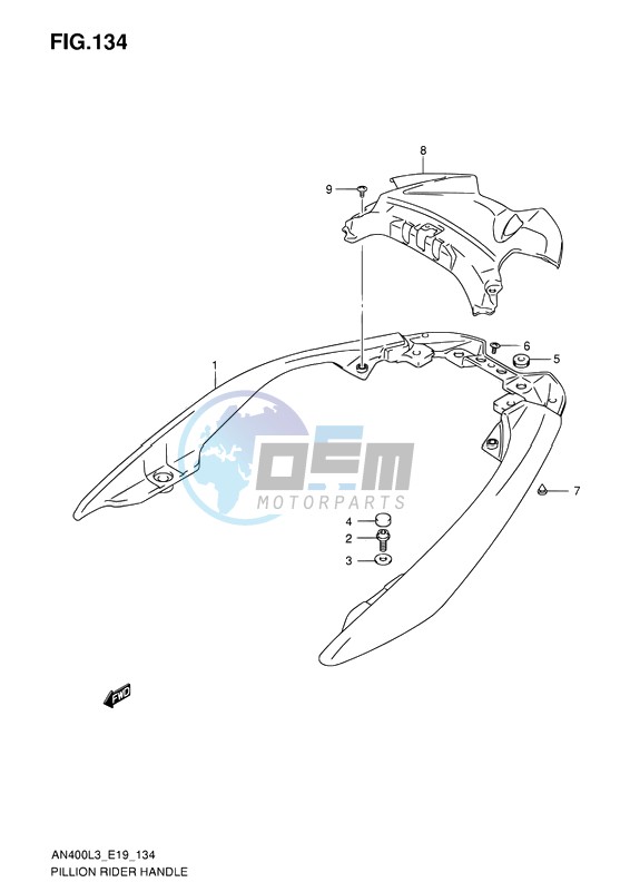 PILLION RIDER HANDLE