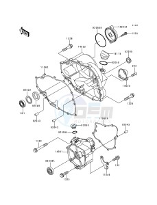 KLF 220 A [BAYOU 220] (A5-A9) [BAYOU 220] drawing ENGINE COVER-- S- -