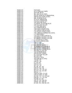 DS80 (E24) drawing * COLOR CHART *