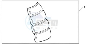 CBR600RRC drawing TANK PAD HRC LOGO