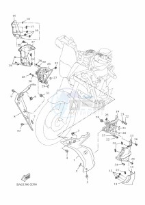 XTZ690D TENERE 700 WORLD RAID (BAG1) drawing COWLING 2