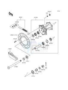 KX 250 K [KX250] (K5) [KX250] drawing REAR HUB