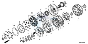 TRX500FM2G TRX500FM Europe Direct - (ED) drawing CLUTCH