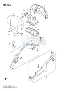 AN650 (E3-E28) Burgman drawing PILLION RIDER HANDLE (AN650AL1 E28)