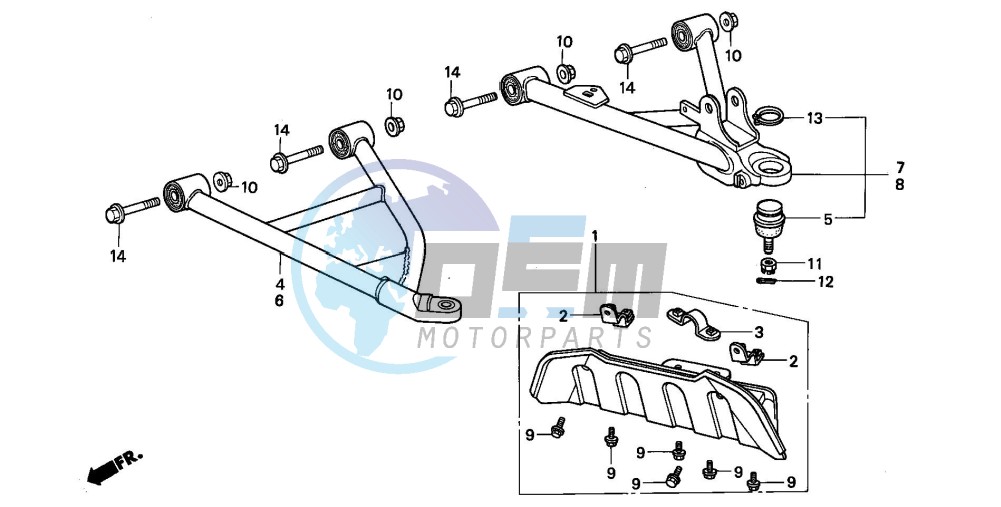 FRONT ARM (TRX300FW)