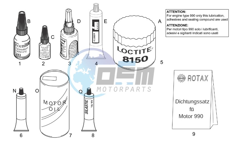 Sealing and lubricating agents