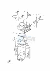 F225NCA-2020 drawing THROTTLE-BODY