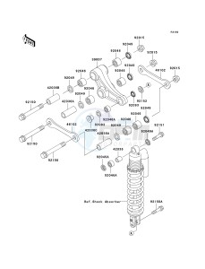 KX 85 A [KX85] (A1-A5) [KX85] drawing REAR SUSPENSION