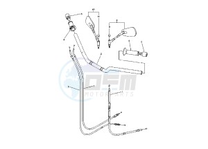 FZ6 NS 600 drawing STEERING HANDLE- CABLE