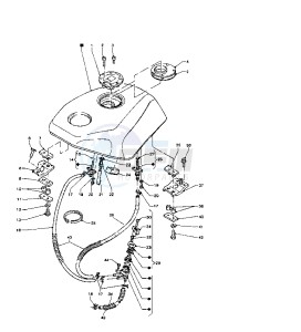 TZR RR 125 drawing FUEL TANK