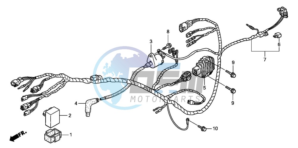 WIRE HARNESS (TRX250EX6/7)