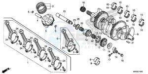 CBR1000SAG CBR1000 ED drawing CRANKSHAFT/ PI STON