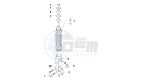 BOULEVARD - 150 CC 4T E3 drawing REAR SHOCK ABSORBER