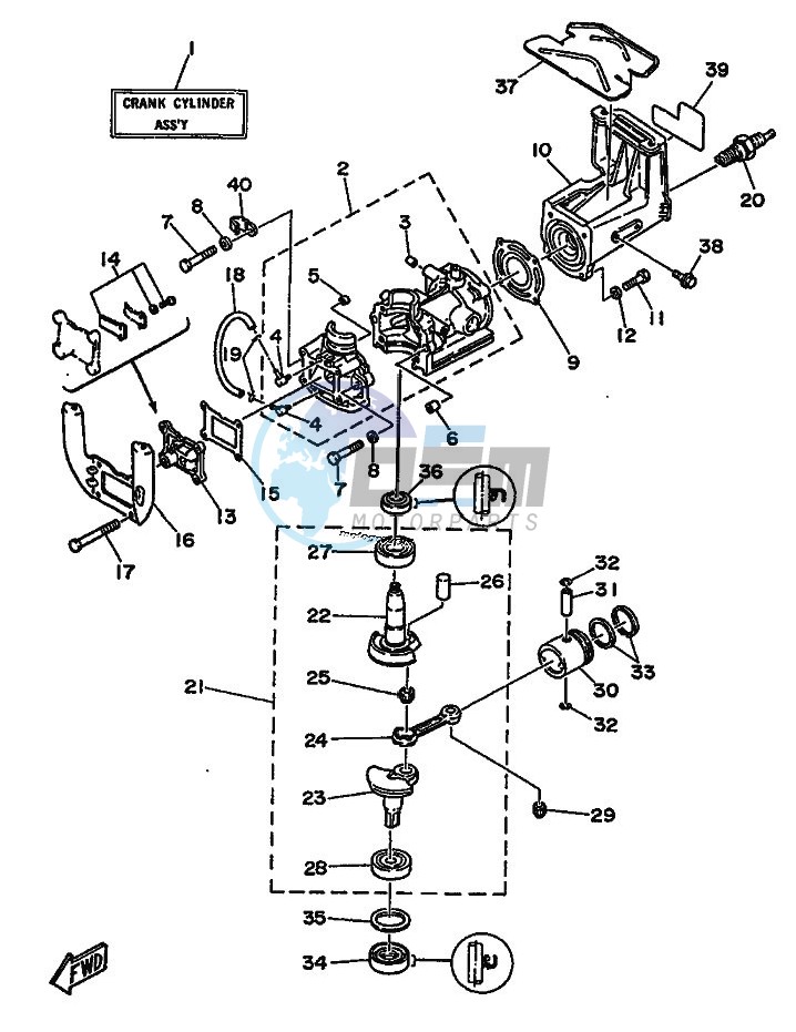 CYLINDER--CRANKCASE