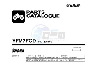 YFM700FWA YFM7FGD GRIZZLY 700 (1ND7) drawing .1-Front-Page