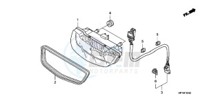 TRX420FPAC TRX420 ED drawing TAILLIGHT