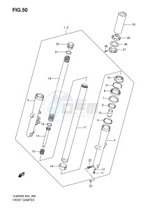 VL800 (E2) VOLUSIA drawing FRONT DAMPER