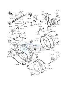 KX 250 K [KX250] (K1) [KX250] drawing ENGINE COVER-- S- -