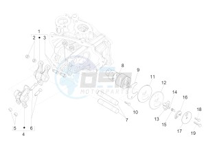 GTV 300 SEI GIORNI IE E4 ABS (APAC) drawing Rocking levers support unit