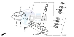 PES125R9 UK - (E / STC 2E) drawing STEERING STEM