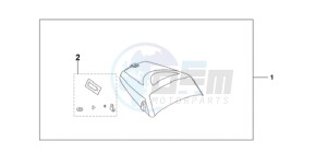 CBF1000T9 Ireland - (EK) drawing SEAT COWL*NHA48M*