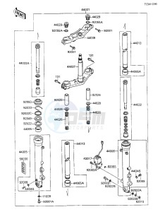 ZX 600 [NINJA 600R] (C3-C7) [NINJA 600R] drawing FRONT FORK