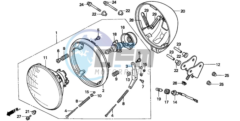 HEADLIGHT(CMX250CT)