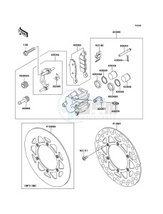 KX85/KX85-<<II>> KX85BCF EU drawing Front Brake