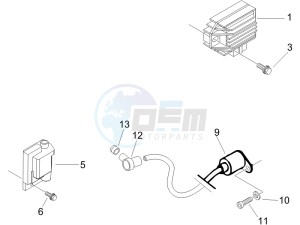 LX 150 4T drawing Voltage Regulators -ECU - H.T. Coil