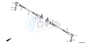 TRX420TEC TRX420 ED drawing TIE ROD