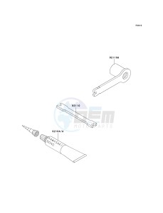 KX 250 R [KX250] (R1) R1 drawing OWNERS TOOLS