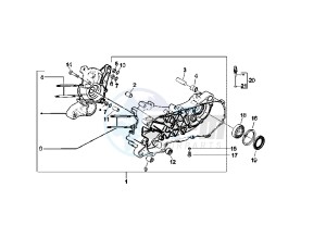 Runner SP 50 drawing Crankcase