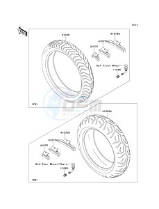 VN 1600 D [VULCAN 1600 NOMAD] (D6F-D8FA) D8FA drawing TIRES