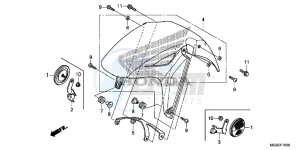 NC700DC Integra E drawing FRONT FENDER