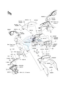 ZX 1000 E [NINJA ZX-10R] (E8F-E9FA) 0E8F drawing COWLING