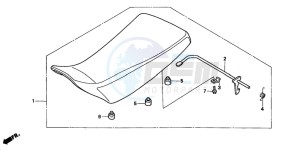 TRX450ES drawing SEAT