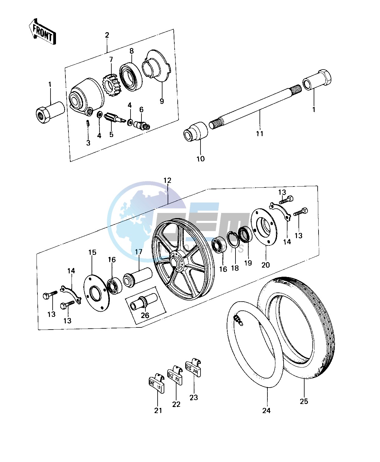 FRONT WHEEL_TIRE_HUB