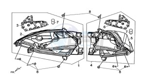 MAXSYM 600 I ABS EXECUTIVE (LX60A3-EU) (E4) (L7-M0) drawing TAIL LIGHT - REAR SHOCK ABSORBER