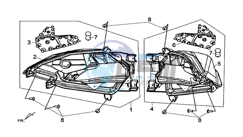 TAIL LIGHT - REAR SHOCK ABSORBER