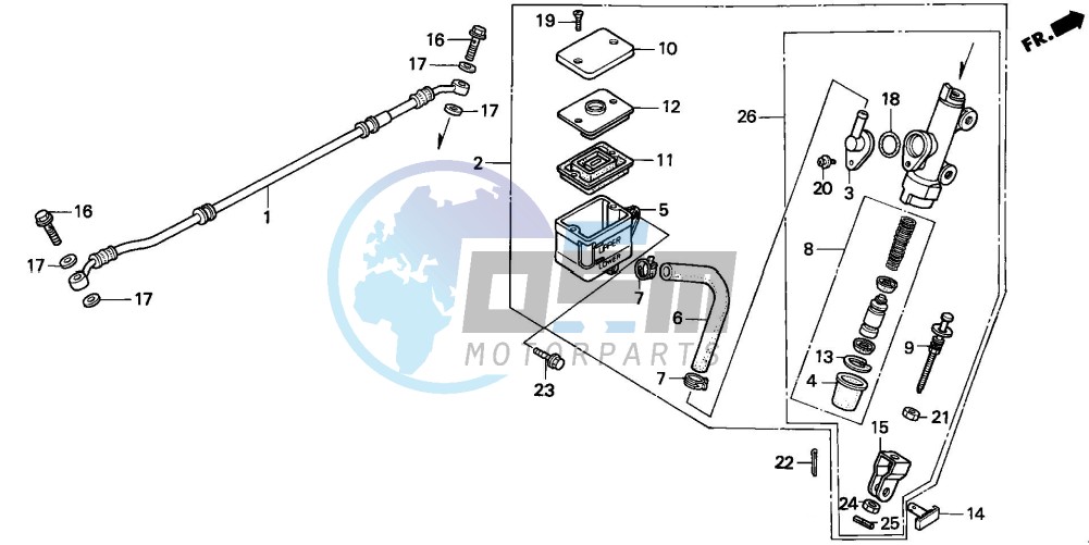 REAR BRAKE MASTER CYLINDER