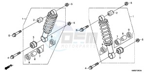 TRX250TMB drawing FRONT CUSHION