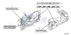 NSS300D Forza - NSS300D UK - (E) drawing MARK/ EMBLEM