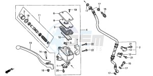 VT1100D2 drawing FR. BRAKE MASTER CYLINDER