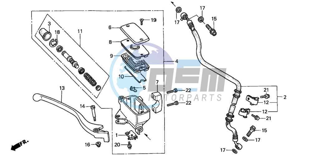 FR. BRAKE MASTER CYLINDER