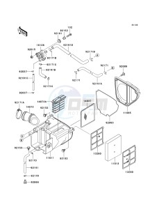 BR 125 B [WIND 125] (B2) B2 drawing AIR CLEANER