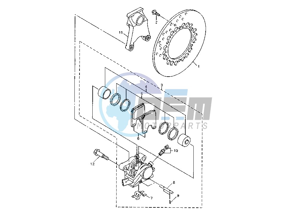 REAR BRAKE CALIPER